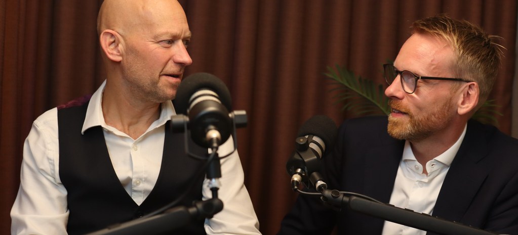 Jens Christian Bang og Thomas Mølgaard i studio hos Digitaliseringspodden